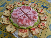 Bavarois aux fraises