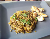 Lentilles cuisinées à la coriandre