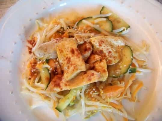 salade asiatique au poulet