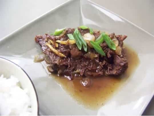 boeuf braise au gingembre