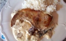 côtes de porc au Noilly