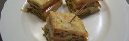 tortilla à 3 étages