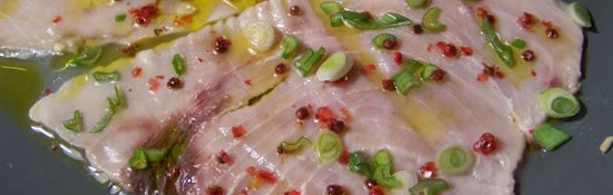 carpaccio d'espadon