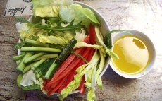 Crudités à croquer, sauce à l'arôme de truffe