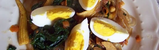 nouilles coreennes aux légumes