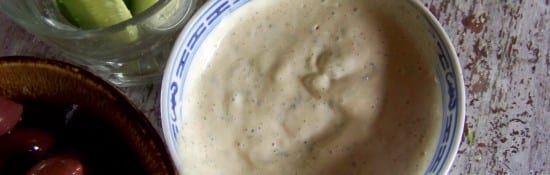sauce au tofu pour crudités