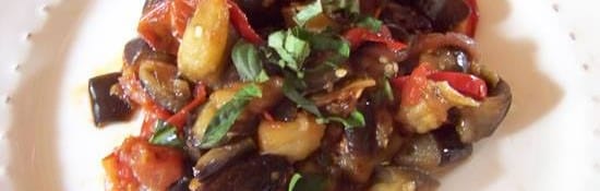 aubergines à la tomate