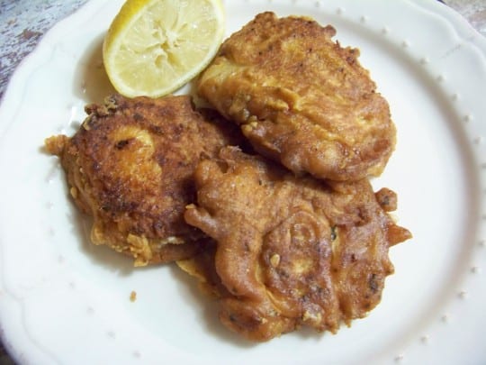 beignets à la farine de pois chiche