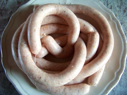 Saucisse de Noël aux zestes d'agrume, une véritable saucisse de luxe !