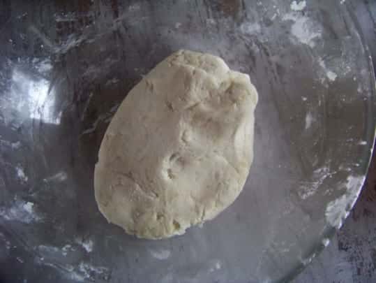la pâte à gnocchis une fois pétrié