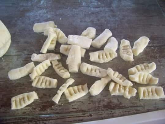 les gnocchis finalisés