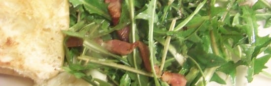salade de pissenlits aux lardons