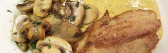 escalope sauce aigre-douce au citron confit