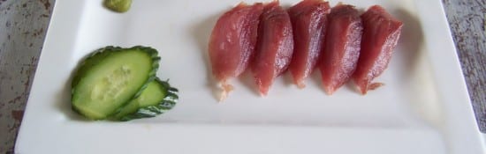 thon melva salé en sashimi