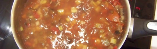 soupe d'automne aux légumes, riz et sarrasin