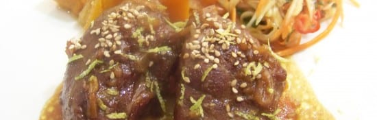 joues de porc braisées