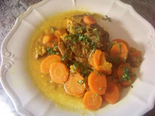 ragoût d'agneau aux carottes façon curry Recette du ragoût d'agneau aux carottes façon curry