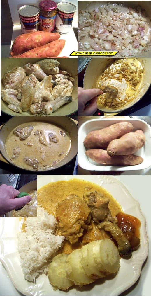 poulet au curry au lait de coco