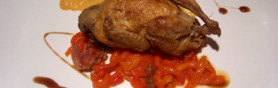 cailles aux poivrons