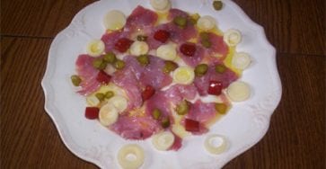 carpaccio de thon