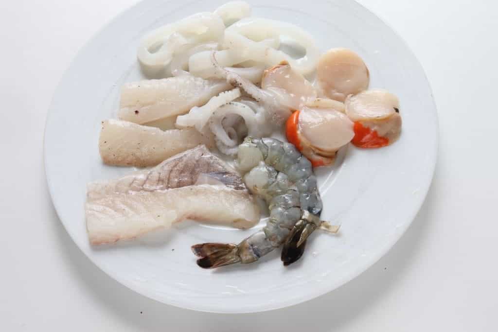 assortiment pour le fritto misto