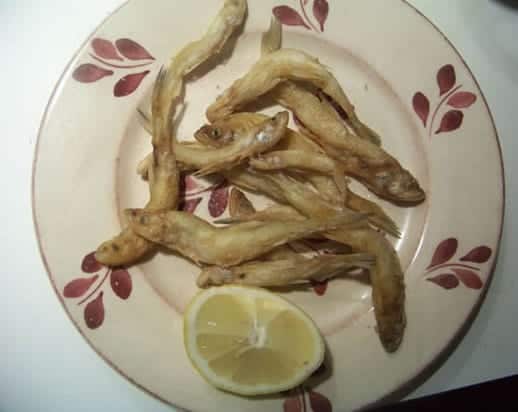 friture d'éperlans