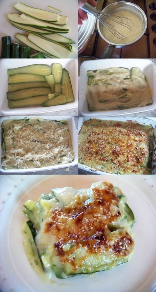 gratin de courgettes en images