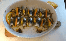 sardines à la becfigue