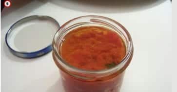 une sauce au piment habanero et citron vert