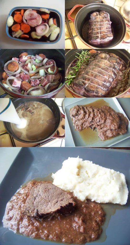 réalisation du boeuf au barolo