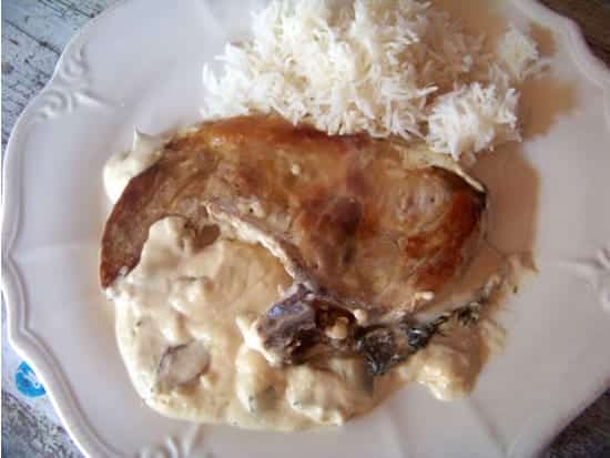 côtes de porc au Noilly