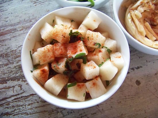 salade de navets à la coréenne