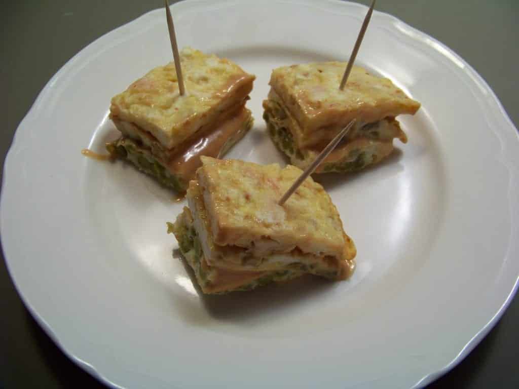 tortilla à 3 étages