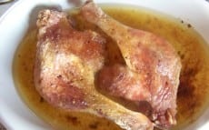 cuisse de canard cuite au four