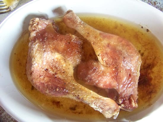 cuisse de canard cuite au four