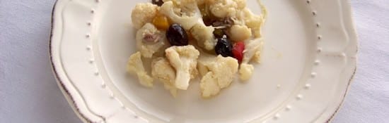 salade de chou-fleur à l'italienne