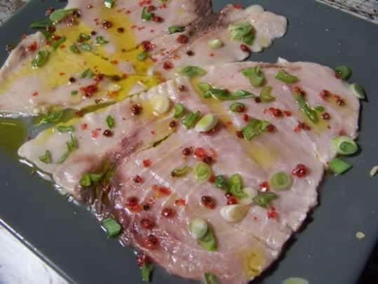 carpaccio d'espadon