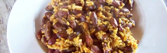 riz aux haricots