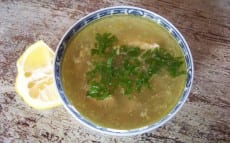 chorba beida la soupe blanche au poulet d'Alger