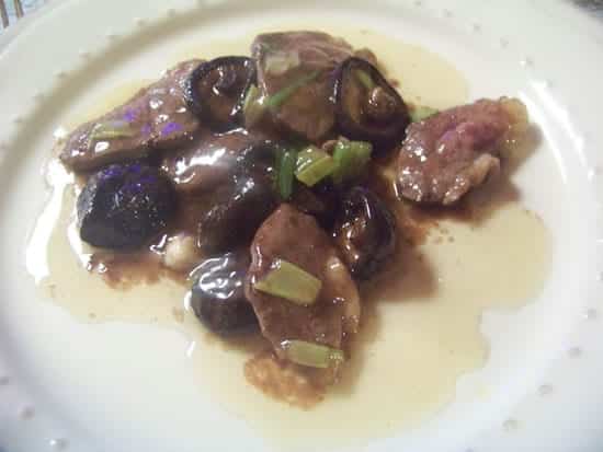 Canard aux champignons parfumés