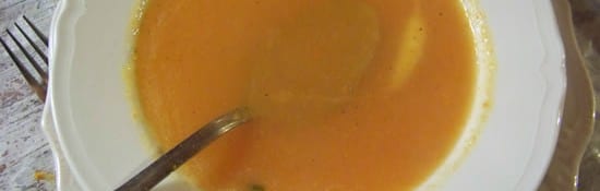 soupe presque crue aux légumes