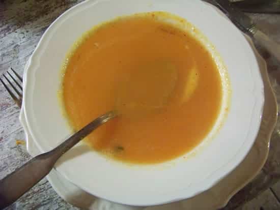 soupe presque crue aux légumes