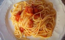 spaghetti à la sauce tomate maison