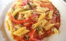 penne aux poivrons