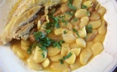 pois du Cap au lard et au safran