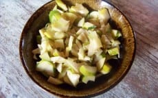 salade de pousses de bambou fraîches