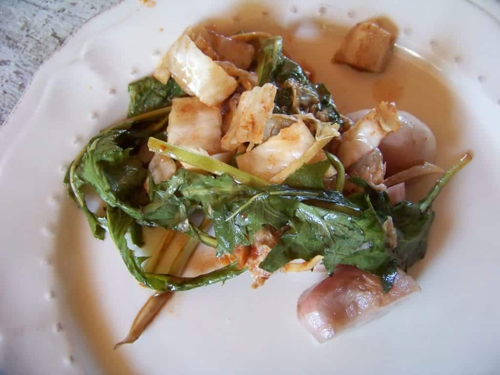 kimchi aux pissenlits