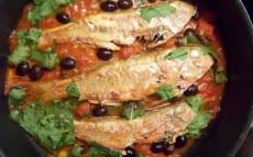 rougets à la tomate olives et roquette