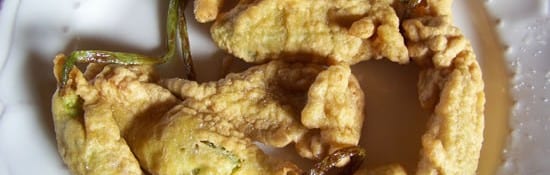 beignets de fleurs de courgette sans gluten