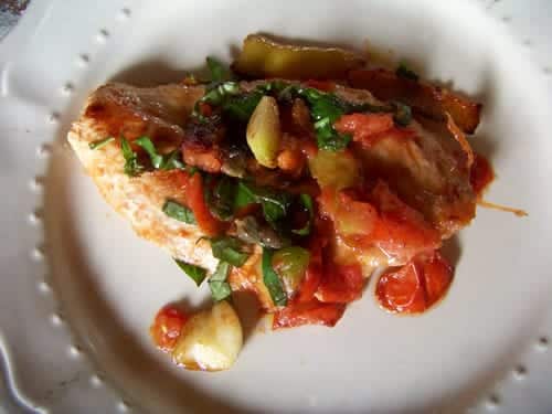 escalopes de dinde sauce aux tomates fraîches